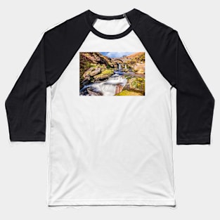 Three Shires Bridge, Peak District Baseball T-Shirt